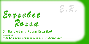 erzsebet rossa business card